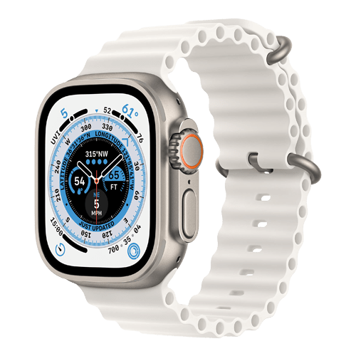 Apple Watch Ultra 4G - Titanium/Ocean band 49mm / Nyskick / Titanium Vit