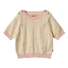 Wheat T-shirt - Strik - Malvina - Sandshell - Wheat - 1 år (80) - T-Shirt