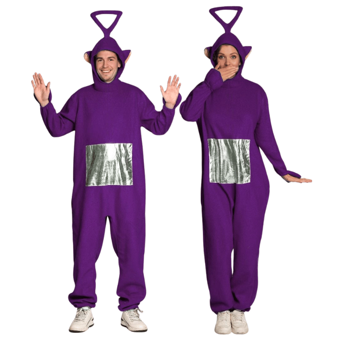 Lila teletubbie kostym - unisex