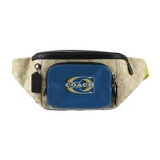 Coach Pre-owned, Vintage , Dame, Flerfarvet, ONE SIZE, Læder, Bæltetaske i signatur-canvas