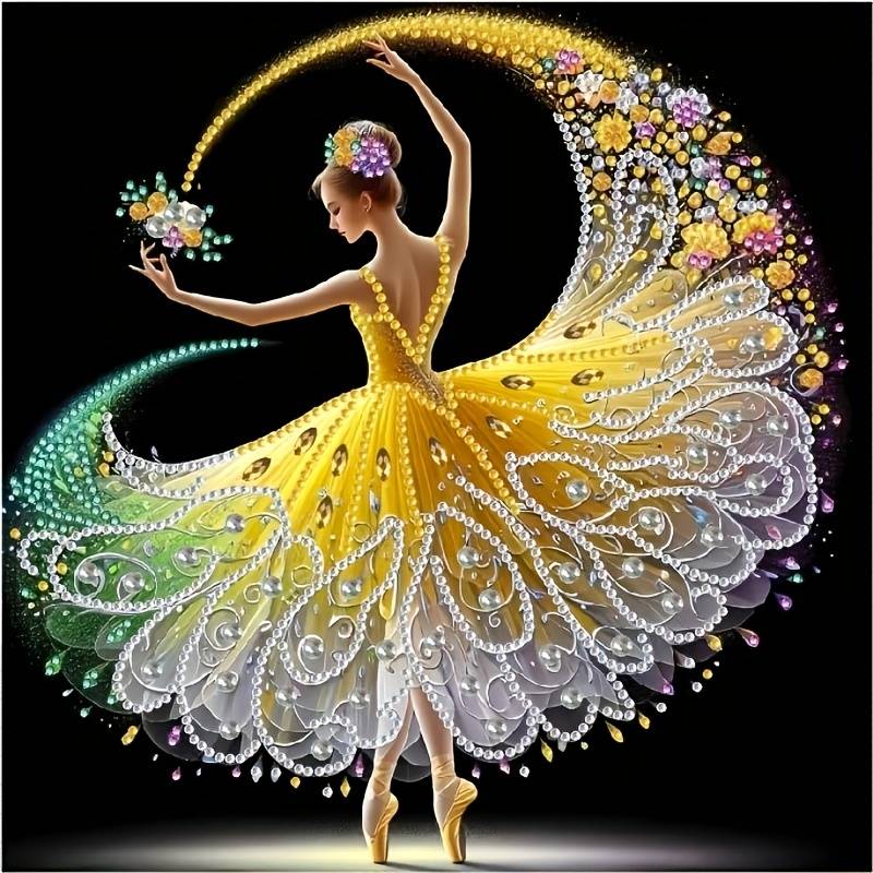 5d Special Shape Diamond Painting Kit, Beautiful Dancing Goddess Design, Painting, For Home Wall Decoration, 11.8x11.8 Inch Canvas, Adult Festival Handicraft