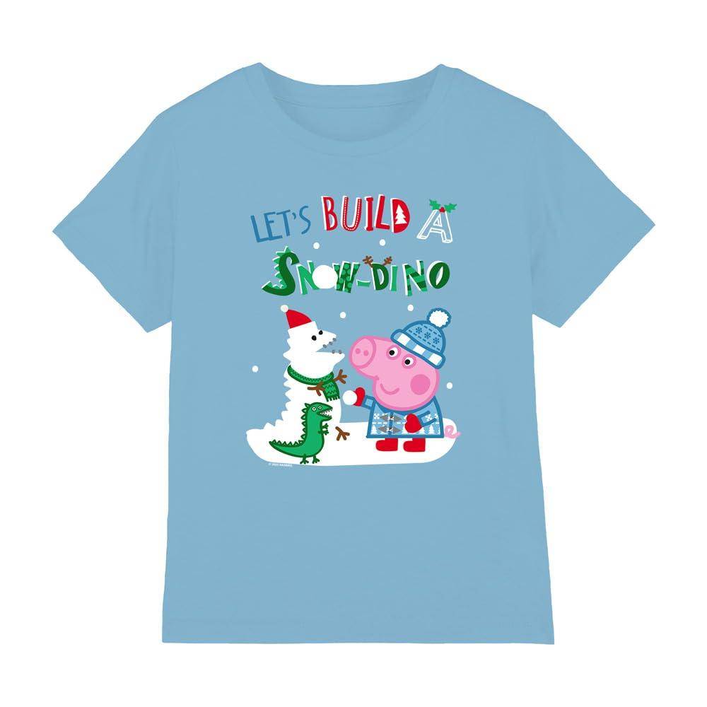 Peppa Pig Barn/Kids Snö Dinosaurier George Gris T-shirt 3-4 Years