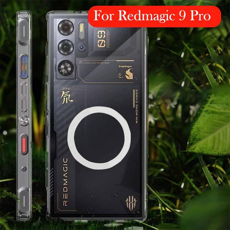 Magnetiskt skal för ZTE Nubia Redmagic 9 9S Pro Plus Trådlös laddning Baksideskal för Redmagic 9S 9 PRO+