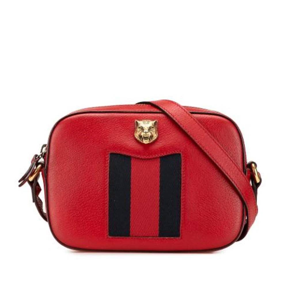 Gucci Vintage Pre-owned Laeder gucci-tasker - Vintage - Dame - Rød - ONE SIZE -