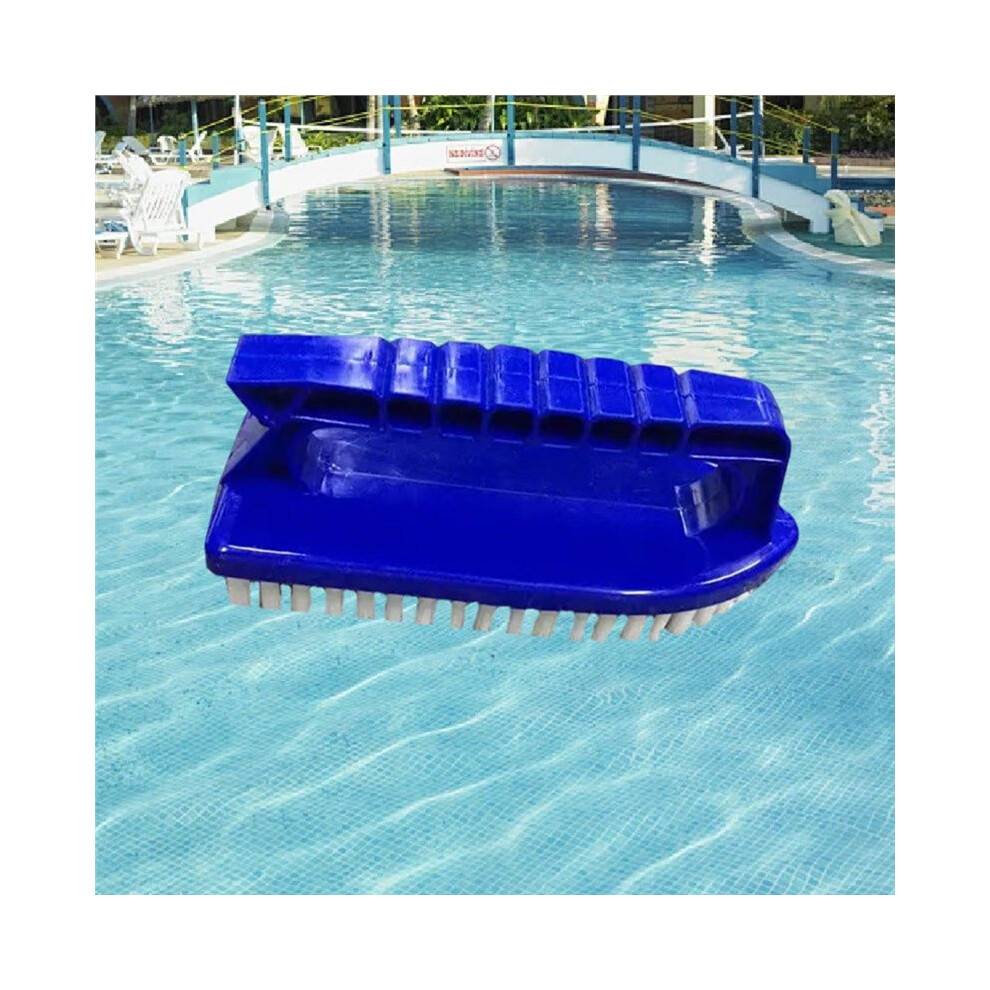 Handheld Swimming Pool Step Corner Brush with Non-Slip Handle Pool Scrub Brush for Pool Spa Bathroom Hot Tub Kitchen