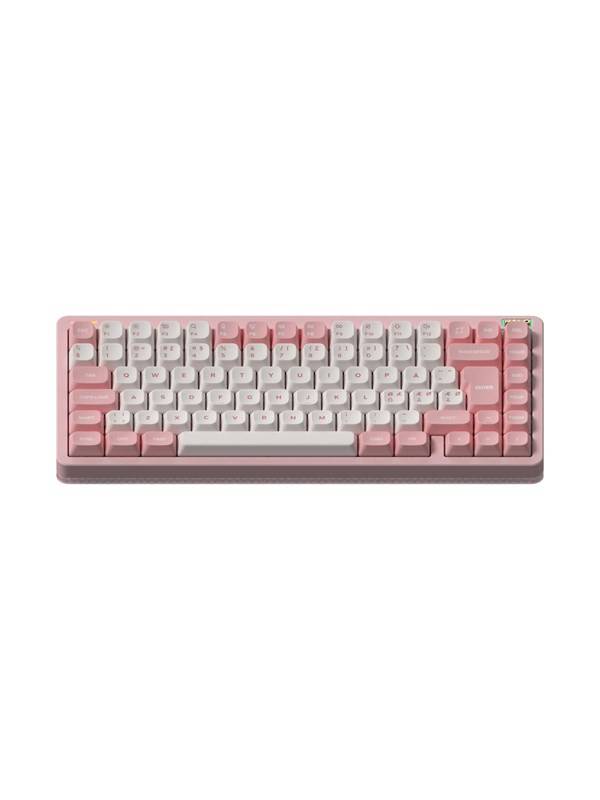 NuPhy Halo75 V2 Sakura Fizz - Raspberry - Gaming Keyboard - Utan numpad - Nordisk - Rosa