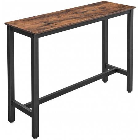 Industriellt Barbord Vintage Brun/Svart 120 x 40 x 100 cm