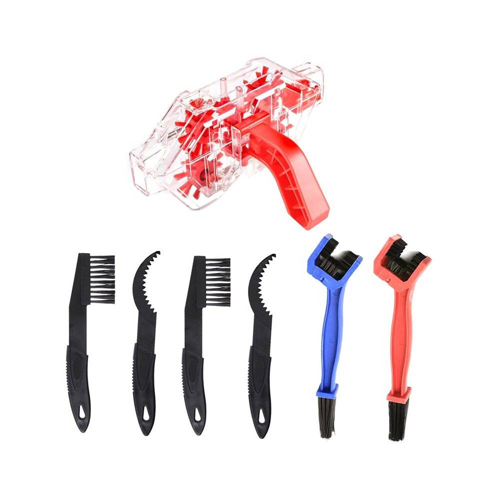 Bike Chain Cleaner Tool Set Steering Wheel Clean Wash Tool Bicycle Chain Cleaning Cleaning Brushes