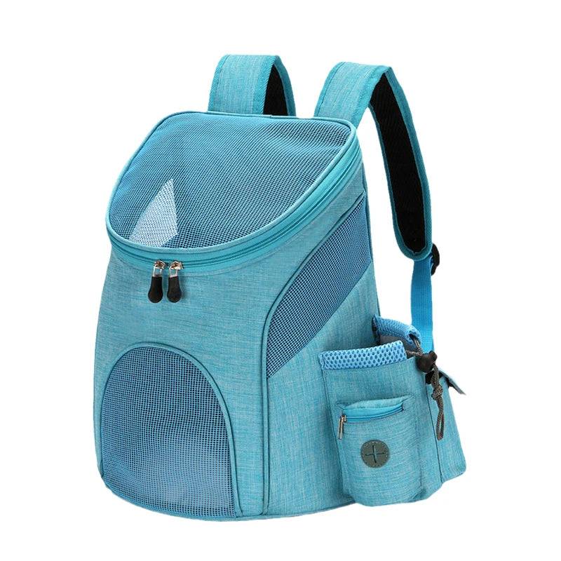 Mesh Breathable Pet Travel Backpack for Cats & Small Dogs - Light Blue / L-within 7.5 kg / SPC (L-within 7.5 kg)