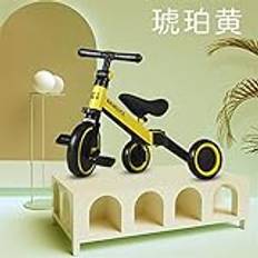 5 i 1 småbarnscykel,Justerbart säte och handtag Lätt vikbar trike,Kids Trike, Toddler Tricycle Balance Bike perfekt för 1-5 år pojkar flickor,Yellow