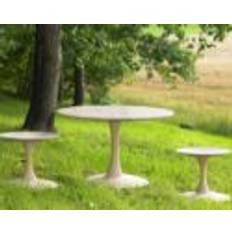 Snedkergaarden Nanna Ditzel Trisse Sofabord ND 112 Ø: 75 cm - Hvidolieret Eg