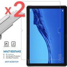 2 st surfplatta härdat glas skärmskyddsskydd för huawei mediapad m5 lite 10.1 tum full täckning av hd ögonskyddsfilm