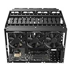 PC Showcase Chassi | Transparent akryldatorhölje | Modulär öppen hölje, härdat glashölje, lätt öppet PC-fodral för effektkylning