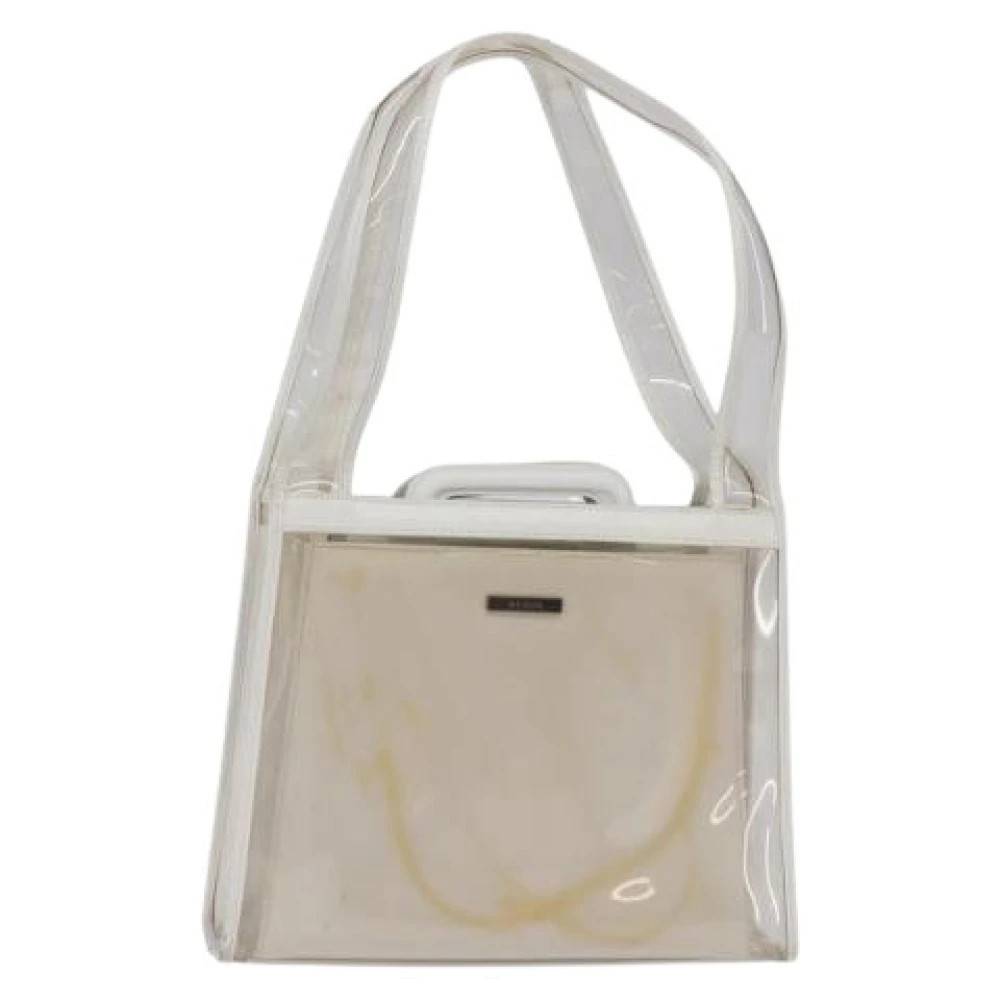 Gucci Vintage Pre-owned Tote Bag - Vintage - Dame - Hvid - ONE SIZE - Læder