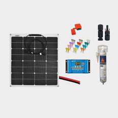Solcellspaket för fast installation Juni Solar Junction Box, 40 W, monokristallin, flexibel, 12 V, 570 x 410 x 3 mm, med PWM-regulator (5 amp) + kablar + säkringshållare & säkring + lim