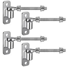 Insaga Gate gångjärn M12, 4 st kraftig 16 mm krok till bult stift krok gångjärn hängare med ögla gångjärn platta trädgård grind gångjärn rostfritt stål metall grind hårdvara för