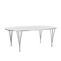 Fritz Hansen B614 Piet Hein Super-Ellipse™ - Hvid Laminat