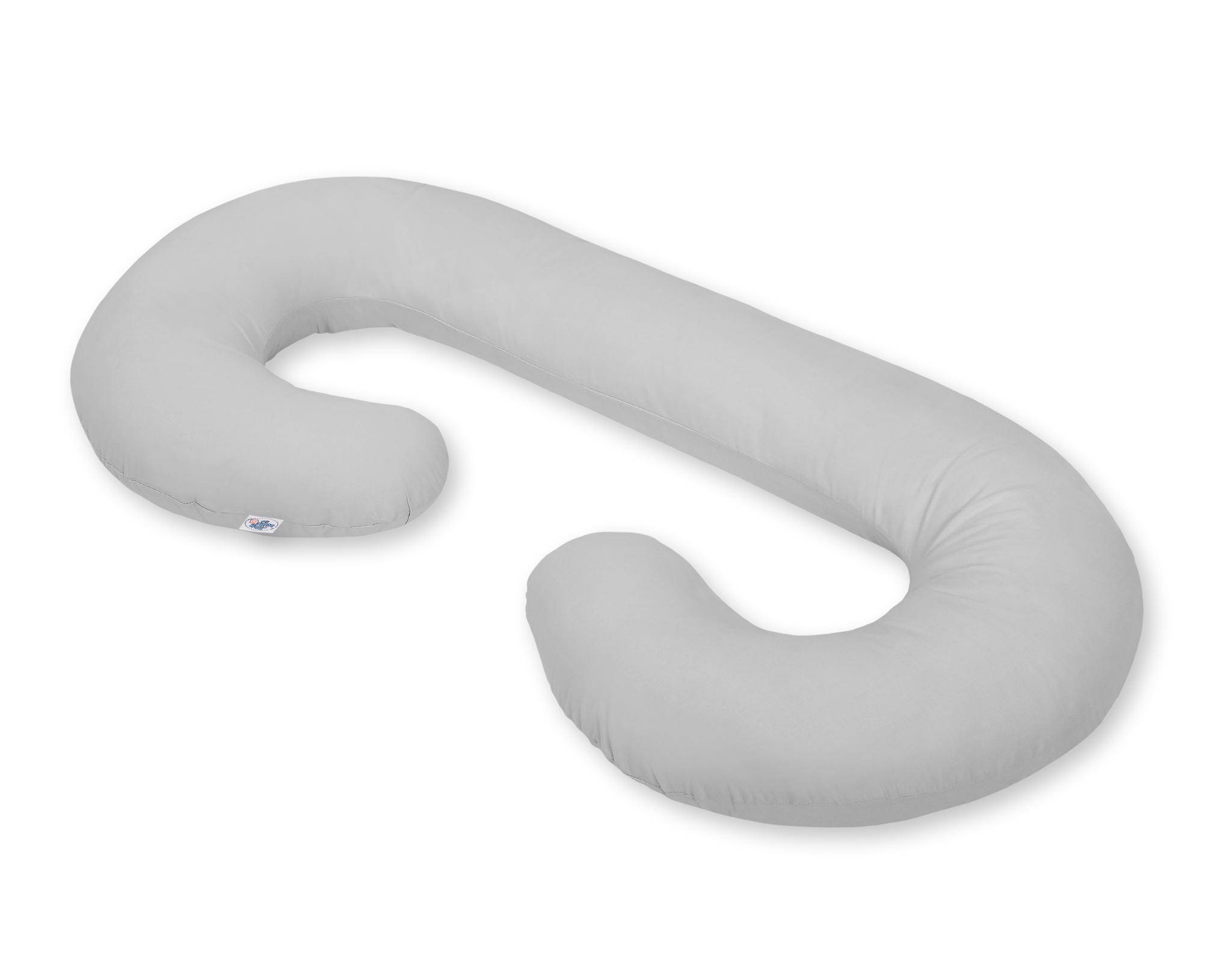 Pregnancy pillow type C removable cover pillow for pregnant women, for feeding - gray