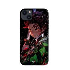 Coque maniacase pour Iphone 13 mini Demon Slayer Tanjiro Kamado énervé manga anime