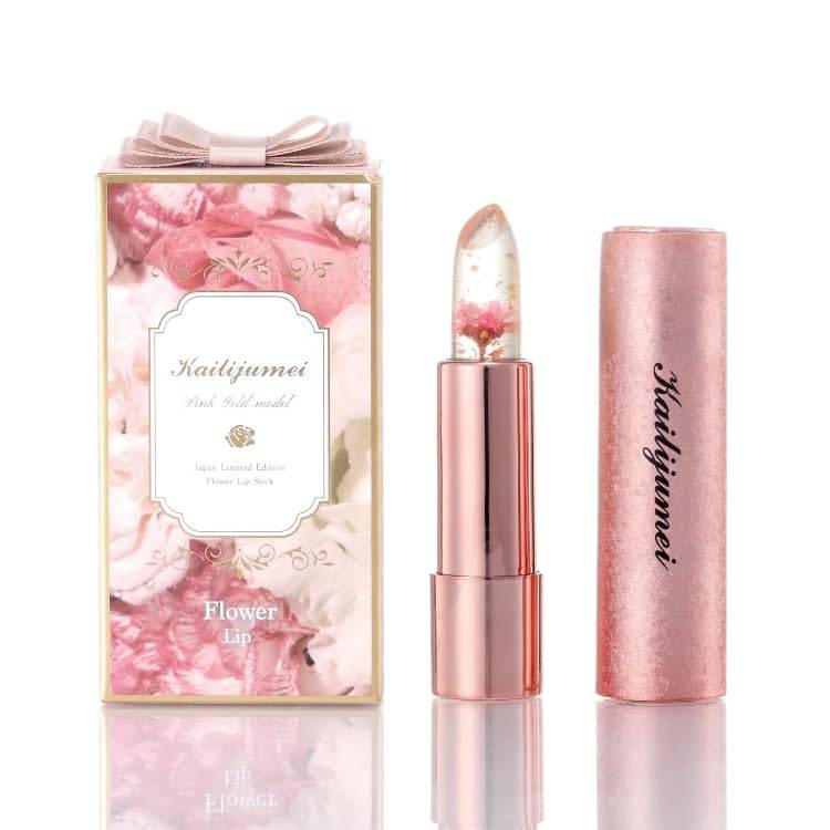 [Kailijumei] Flower Lip Pink Gold Model Renewal Japan Limited Edition Lip Tint (01 Pink/No Engraving) A mysterious, long-lasting lip that changes col