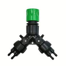 TEMU Garden 1/4 Inch Hose Automatic Watering System Kit For Bonsai And Greenhouse Drip Irrigation Faucet Adapter With Splitter