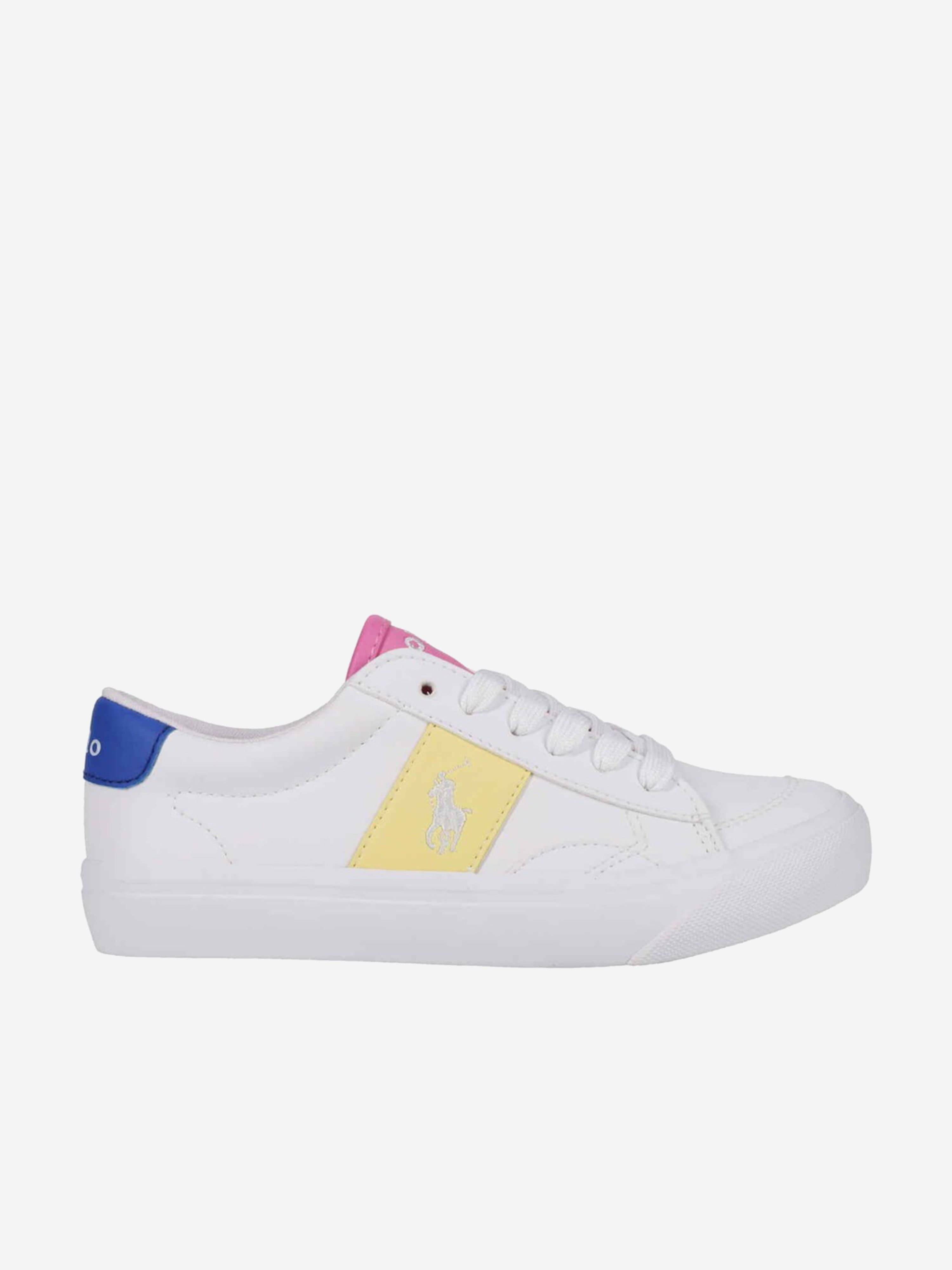 Ralph Lauren Girls Ryley Trainers in White - White / EU 38 UK 5 US 5.5 (EU 38 UK 5 US 5.5)