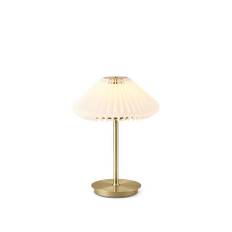 Halo Design Paris ToGo Batteri Bordlampe Antik Messing Hvid Ø22