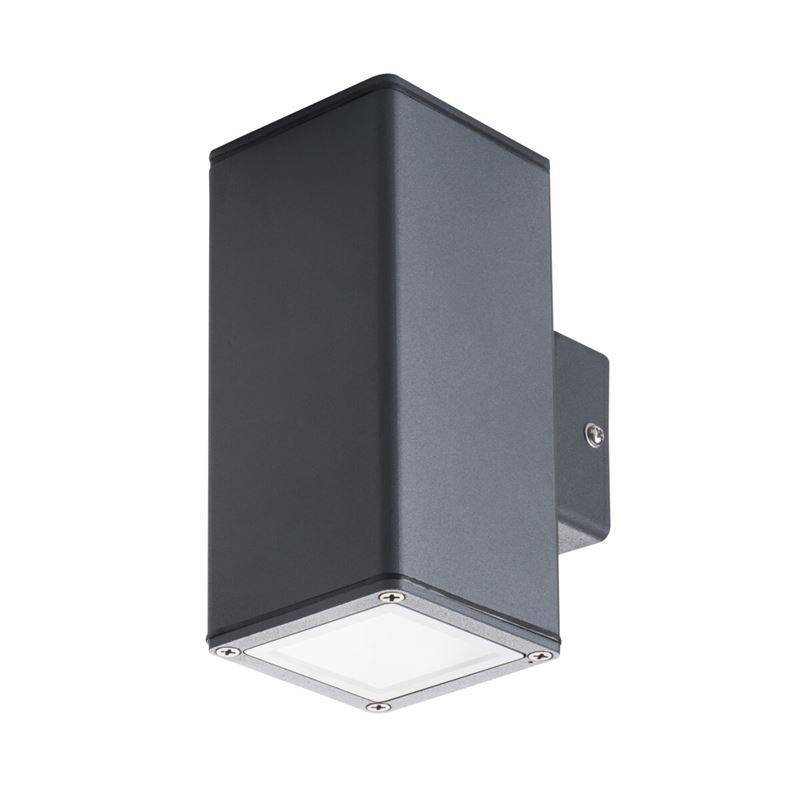 Gori Up/Down væglampe 2 x GU10 antracit IP44