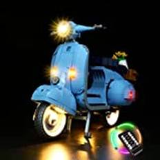 Brick Shine GC ljuskit för Lego Vespa 125 10298 (Lego Set ingår inte fjärrkontroll)