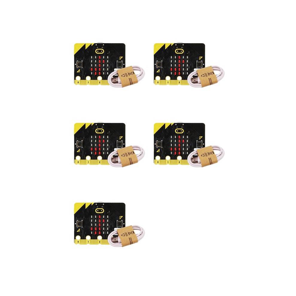 5X the Microbit Board V2 Kit Has Built-in Speakers and A Microphone Support Artificial Intelligence