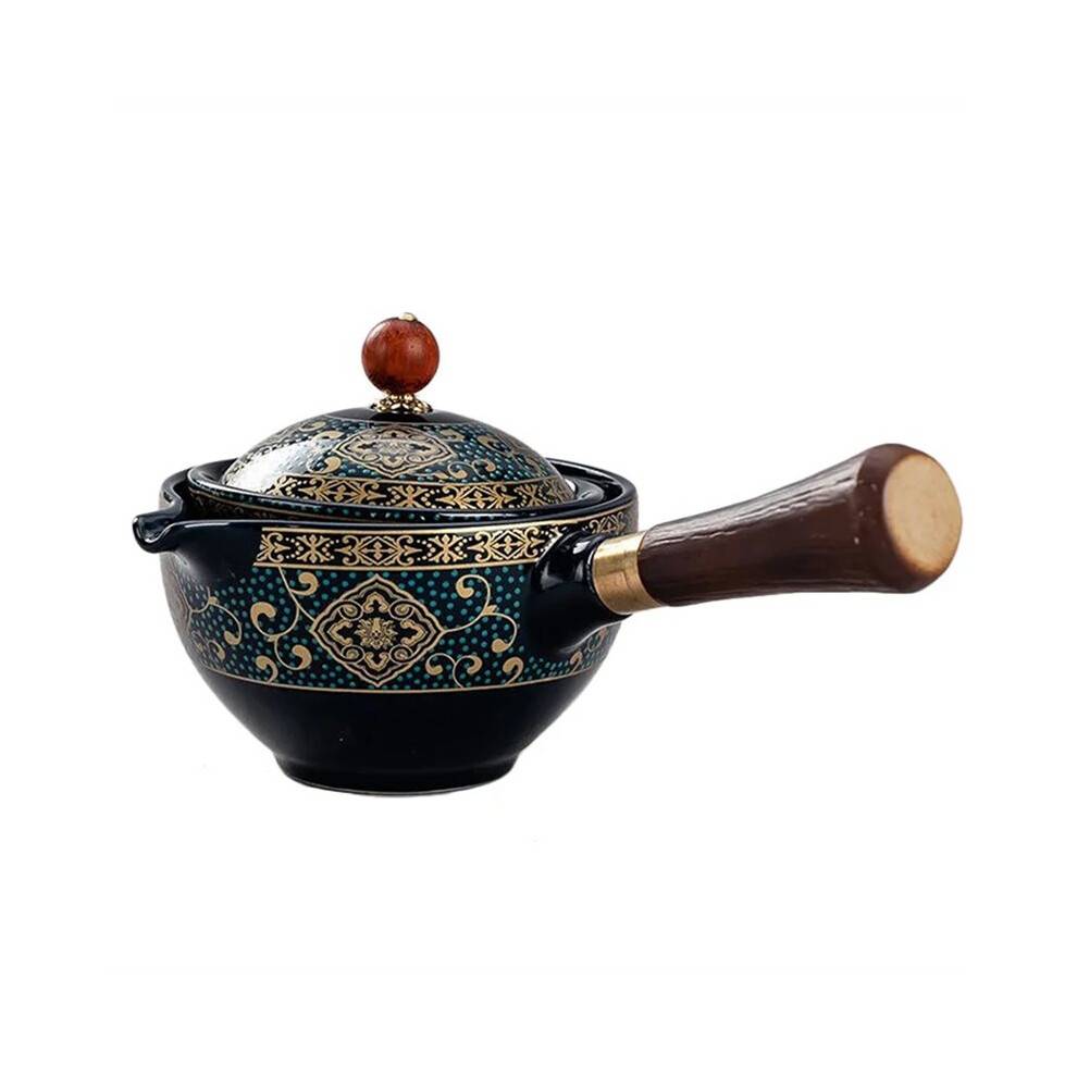 Portable Ceramic Tea Maker Set for Puer & KungFu Tea with Infuser