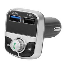 G17 Bluetooth 4.2 til FM-transmitter til bil - Sort/Sølv