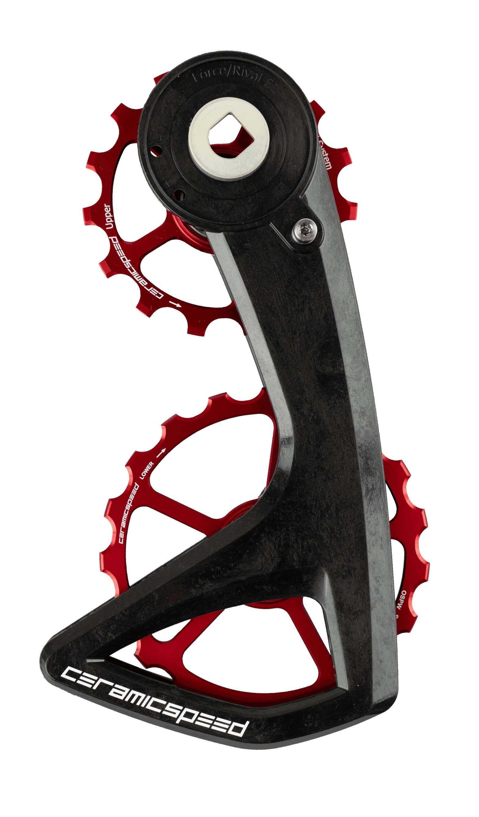 CeramicSpeed OSPW RS 5-Spoke Rulltrissor SRAM Force/Rival E1, 5-Spoke (Röd)
