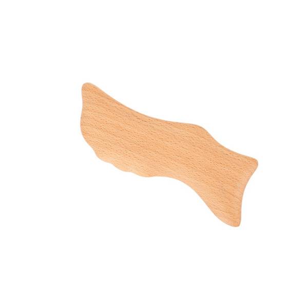 Beechwood Gua Sha Board träverktyg för ansikte och kropp, dubbelsidig bokträ gua sha för meridianmassage och muskelavslappning