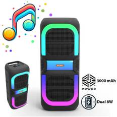 Bluetooth-højttaler med RGB-lys, FM-radio og mikrofon