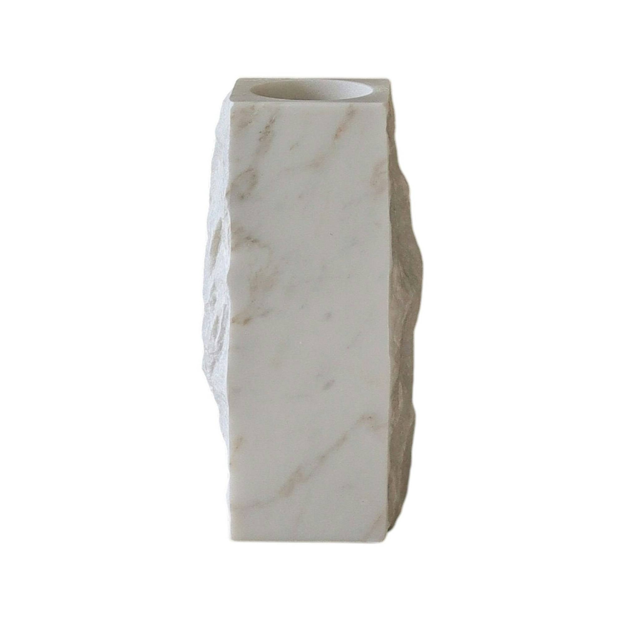 Botané - Edge Vas Small - White Carrara