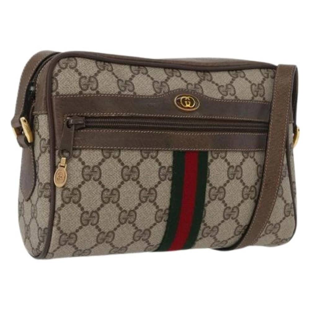 Gucci Vintage Pre-owned Vintage Skuldertaske - Vintage - Dame - Beige - ONE SIZE - Uld