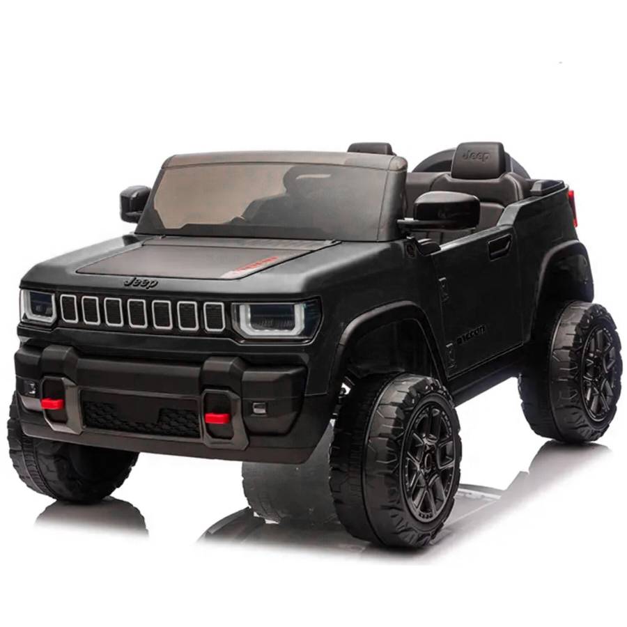 Elbil för barn Jeep 12V 4WD – fjärrkontroll, 3–5 km/h, maxvikt 35 kg – Svart
