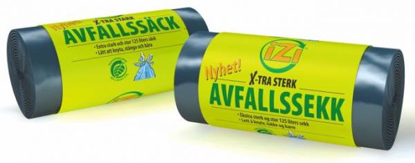 Sopsäck/Grovsäck Transp. 125l 750x1150x0,09mm 10st/rle