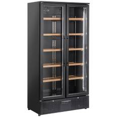 Diamond Vinkøleskab sort 460 L med 2 glasdøre - (+5°/+14°)