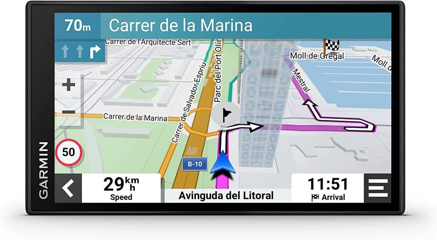 Garmin DriveSmart 66 MT-S Smart 6-inch Navigation with traffic info.