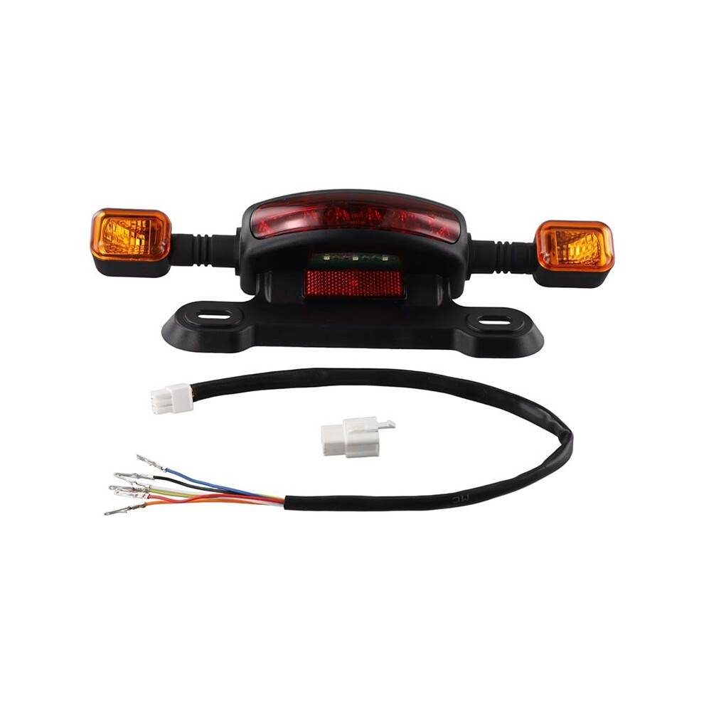 3-in-1 LED Taillight Electric Bicycle Turn Signal Rear Lamp E-Bike Rear Tail Light Indicator Cycling Modified Parts,B