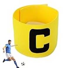 Ahuuen Kaptensbindel fotboll, kaptensbindel för fotboll, fotbollsarmband, halkfri kaptensbinde, fotboll-kaptens-C-armband för fotbollsbasketspelare