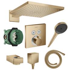 Hansgrohe ShowerSelect/ Raindance Duschsystem Unterputz, brushed bronze