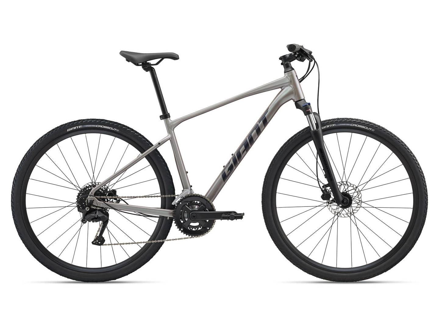 Giant Roam 3 Hybridcykel Shell White, Str. M - Silver (M).