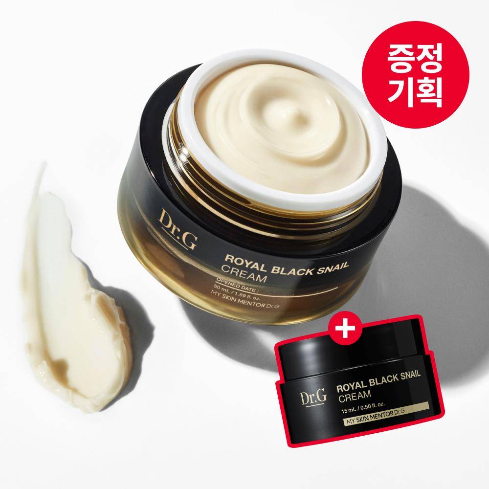 Dr.g [present] Dr.g Royal Black Snail Cream Set 50ml+15ml Gratis black