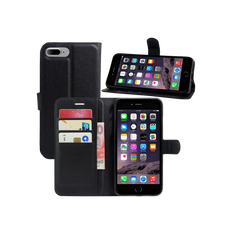 iPhone 7 Plus / 8 Plus Sort Flip Cover Graviera