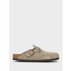 Boston Suede Narrow Sandals in Taupe - 43