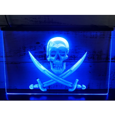 PIRAT PIRATES BAR NEON LOGO BEER SKYLT
