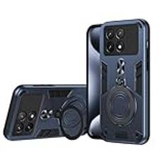 Telefonstödfodral Compatible with Xiaomi Poco X6 Pro 5G Case Shockproof Magnetic Kickstand Hard Cover Shockproof Dustproof Drop Proof Military Grade Protective Cover Compatible with Xiaomi Poco X6 Pro